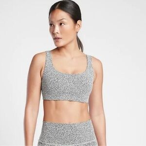 Athleta animal print sports bra small